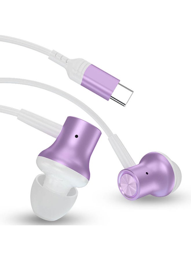 سماعات أذن سلكية من النوع C لتغيير الصوت، سماعات كاريوكي داخل الأذن مع بطاقة صوت وأزرار للتحكم في مستوى الصوت لتأثيرات متعددة المزاج، مناسبة للبث المباشر وتسجيل الغناء، موسيقى ألعاب عالية الجودة بتقنية ستيريو ثلاثية الأبعاد مع خاصية إلغاء الضوضاء الصوتية الاستباقية - Image 4